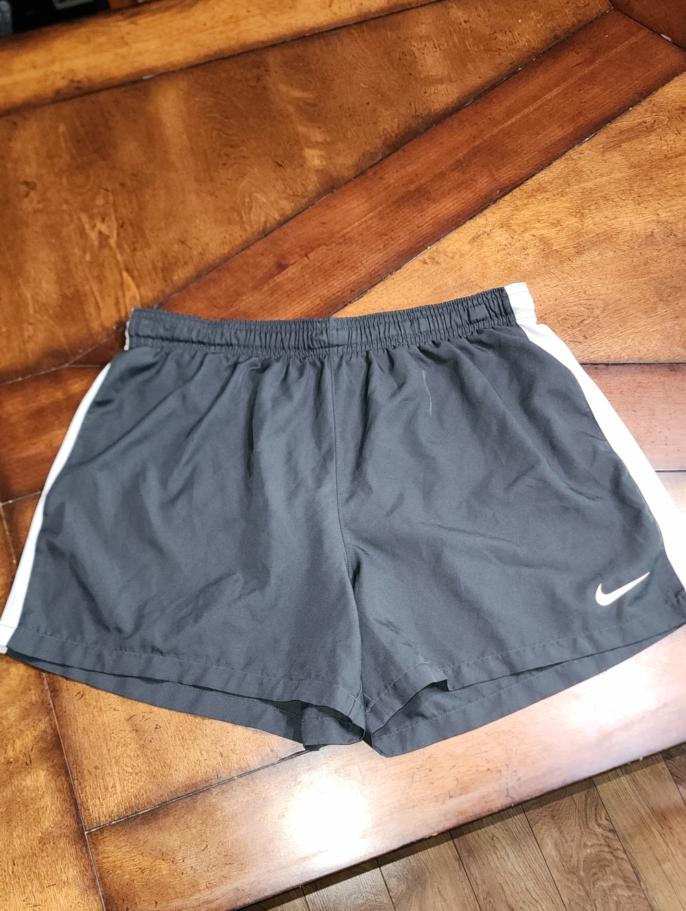 Lg Nike Black Shorts with White Side Trim